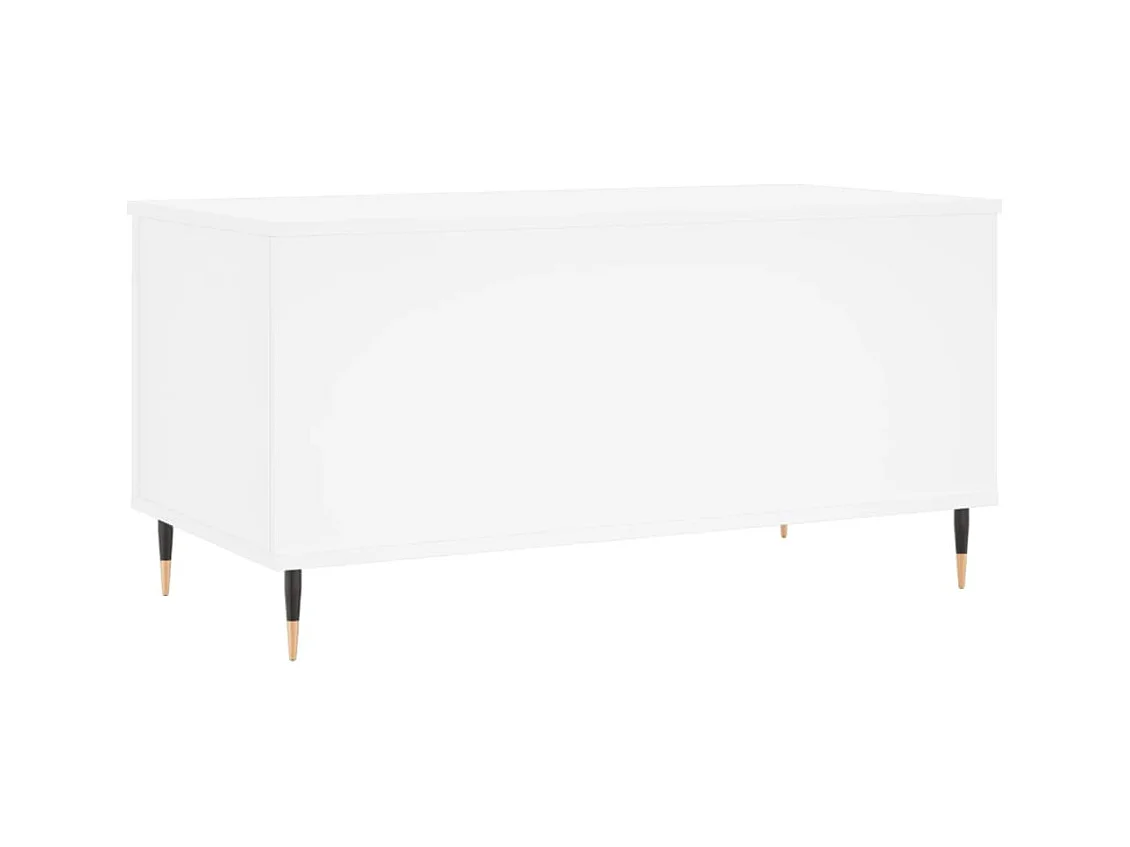 Table basse Blanc 90x44,5x45 cm Bois d'ingénierie