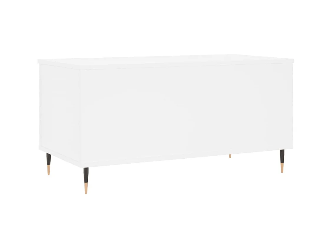 Table basse Blanc 90x44,5x45 cm Bois d'ingénierie