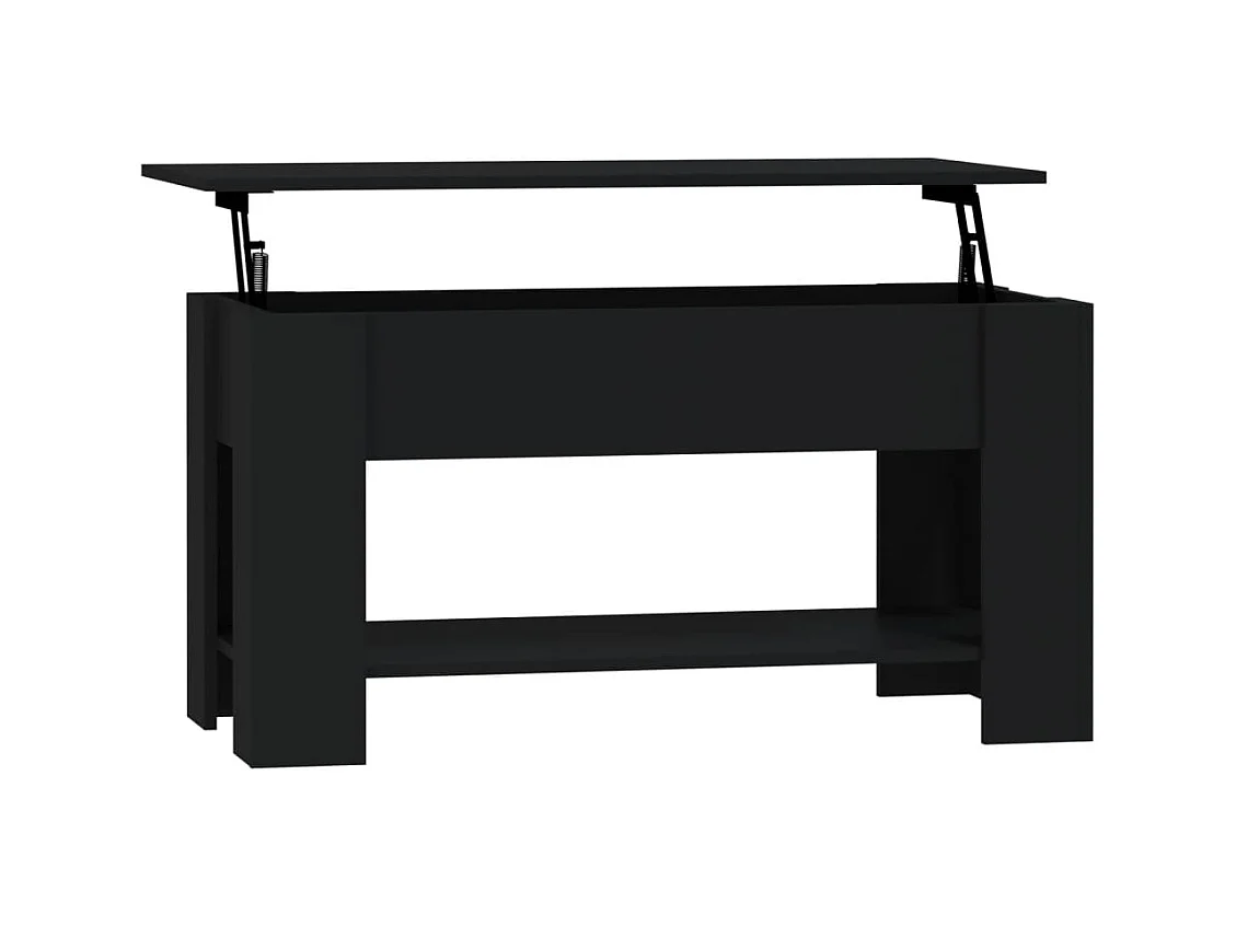 Table basse noir 101x49x52 cm bois d'ingénierie