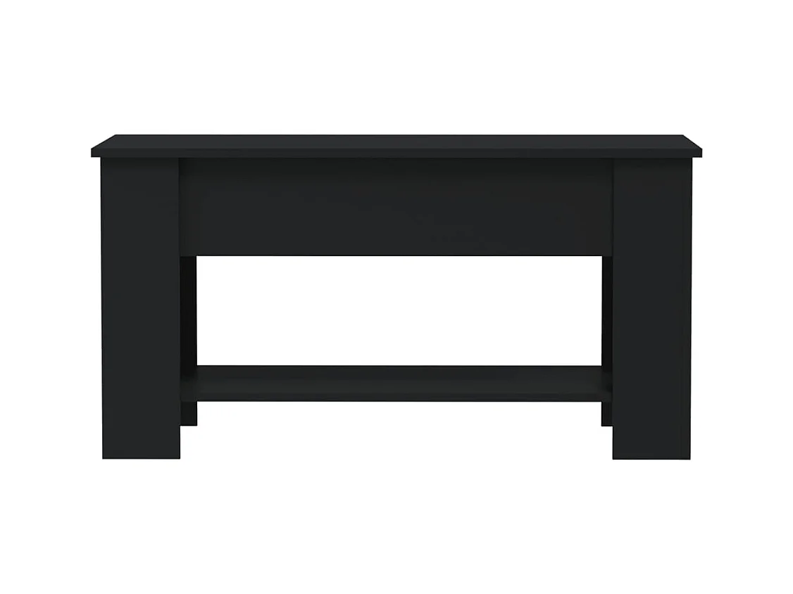 Table basse noir 101x49x52 cm bois d'ingénierie