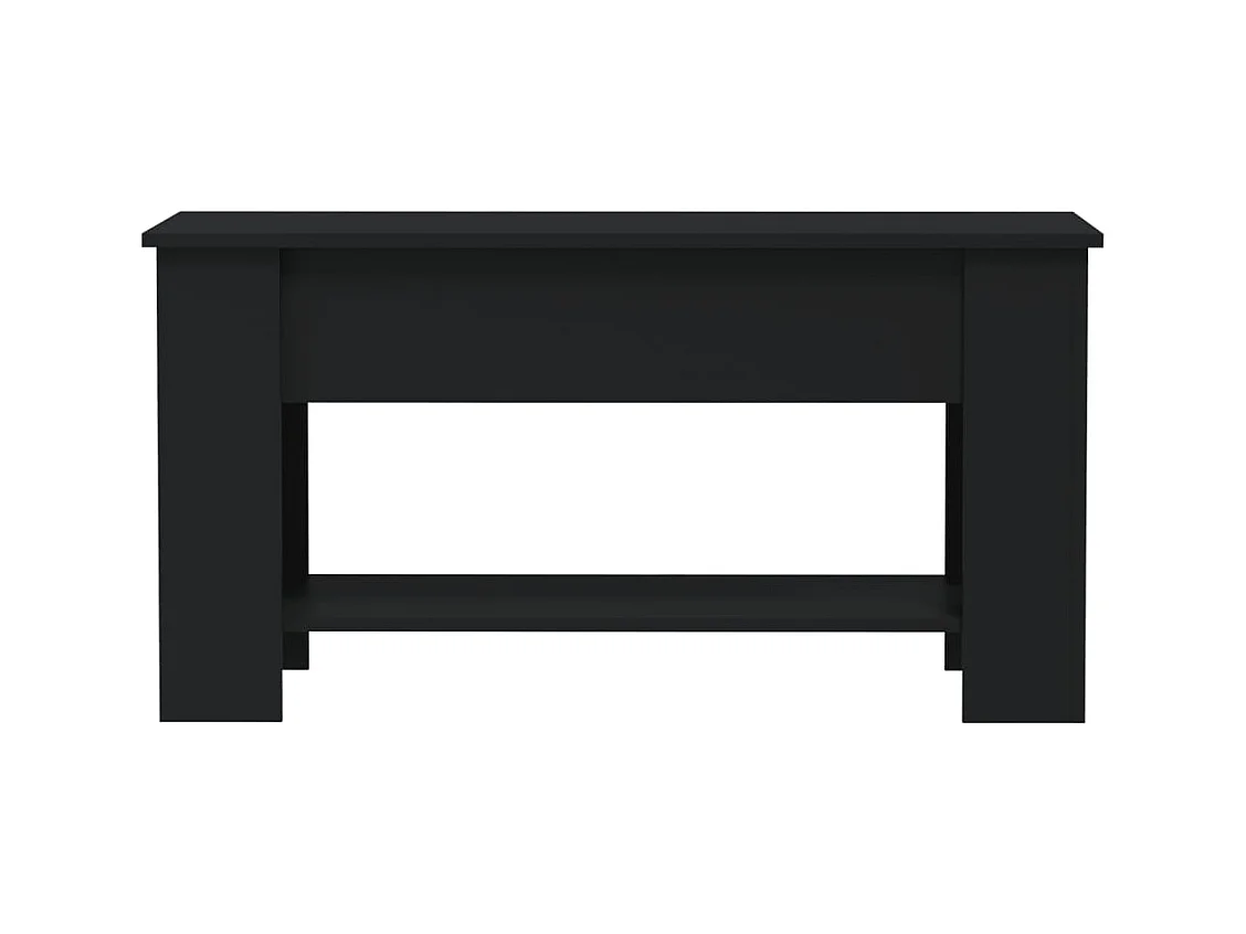 Table basse noir 101x49x52 cm bois d'ingénierie