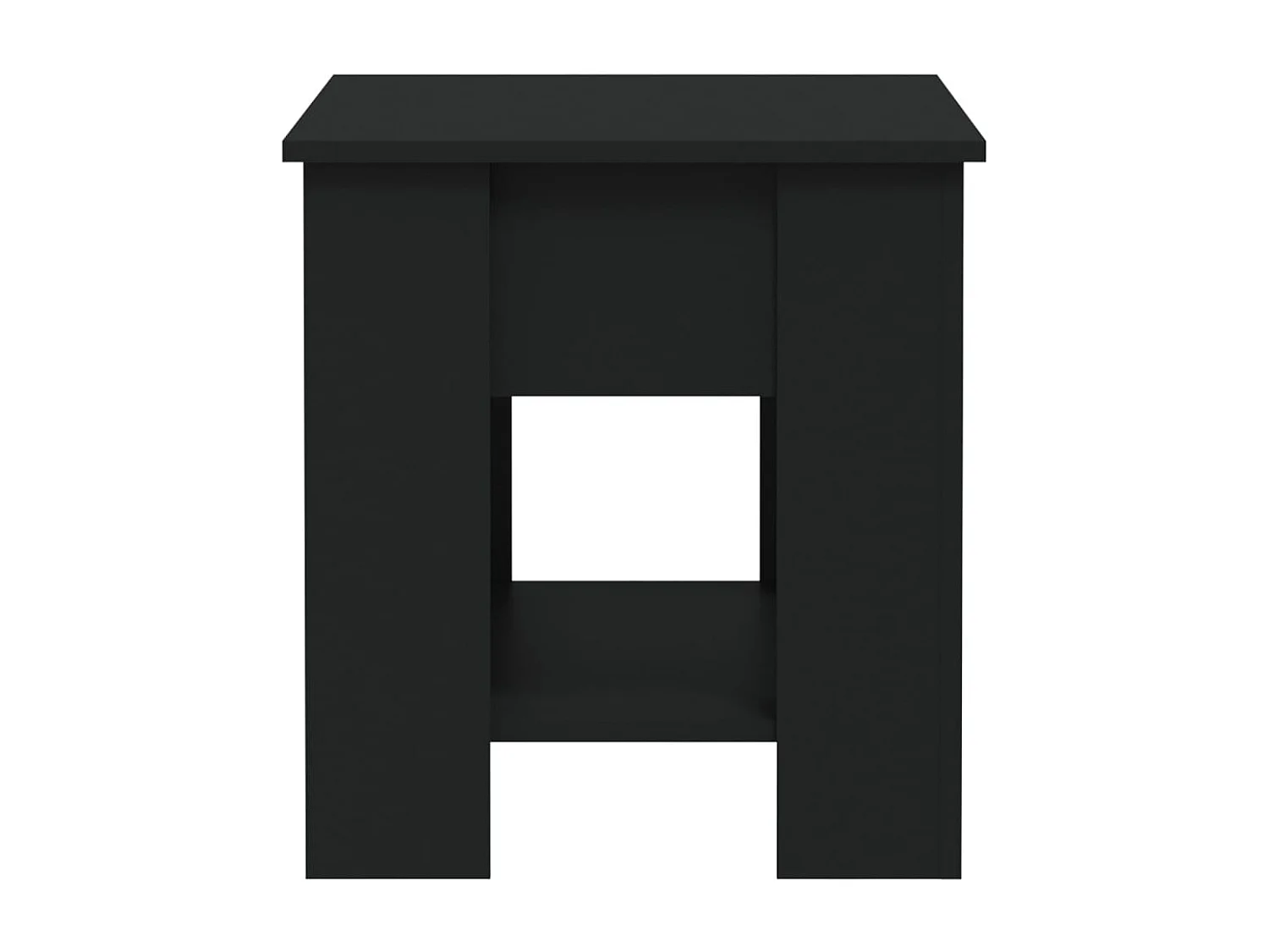 Mesa de centro negra 101x49x52 cm madera de ingeniería