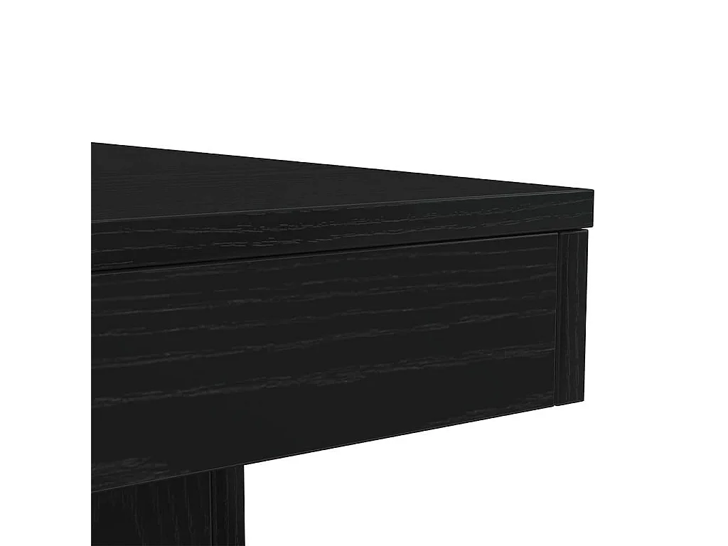 Couchtisch mit LED-Leuchten schwarze Eiche 90x50x40 cm
