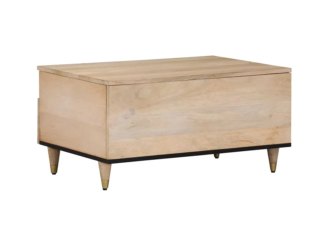 Table basse 80x54x40 cm bois de manguier massif