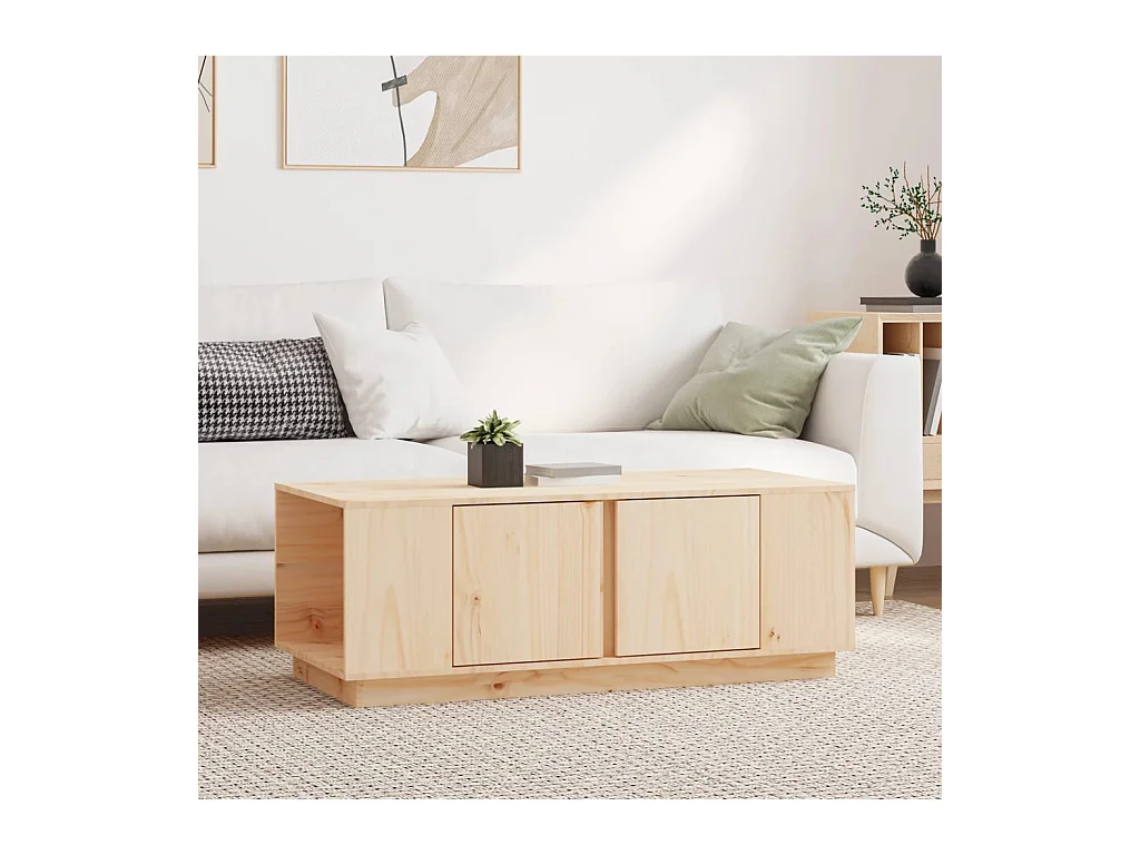Table basse 110x50x40 cm Bois massif de pin