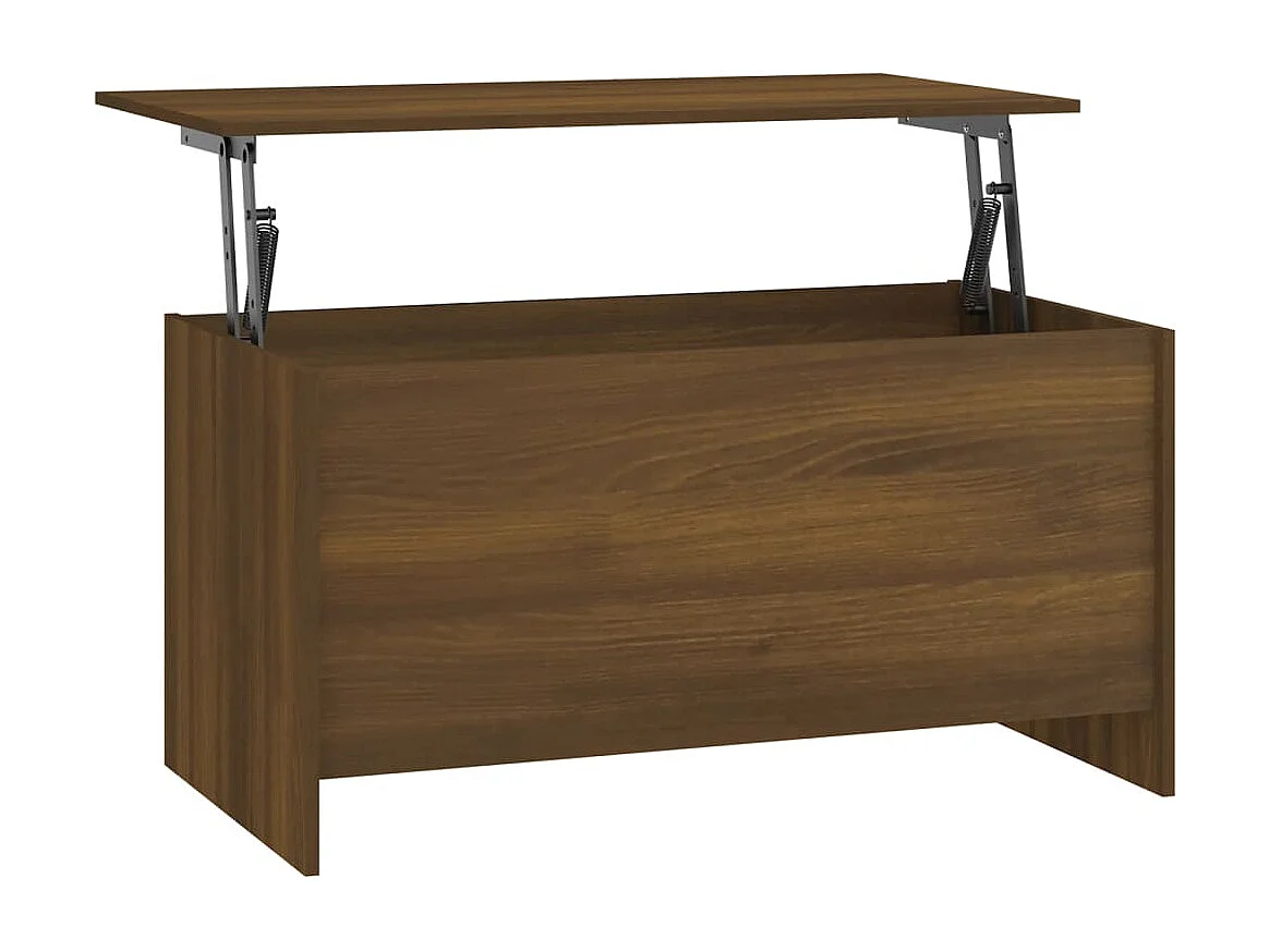 Table basse Chêne marron 102x55,5x52,5 cm Bois d'ingénierie