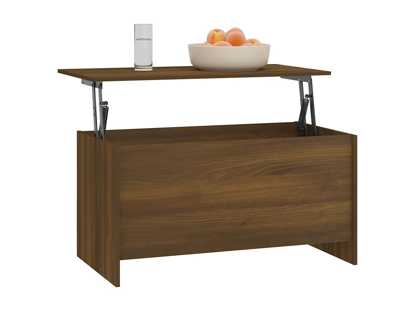 Table basse Chêne marron 102x55,5x52,5 cm Bois d'ingénierie