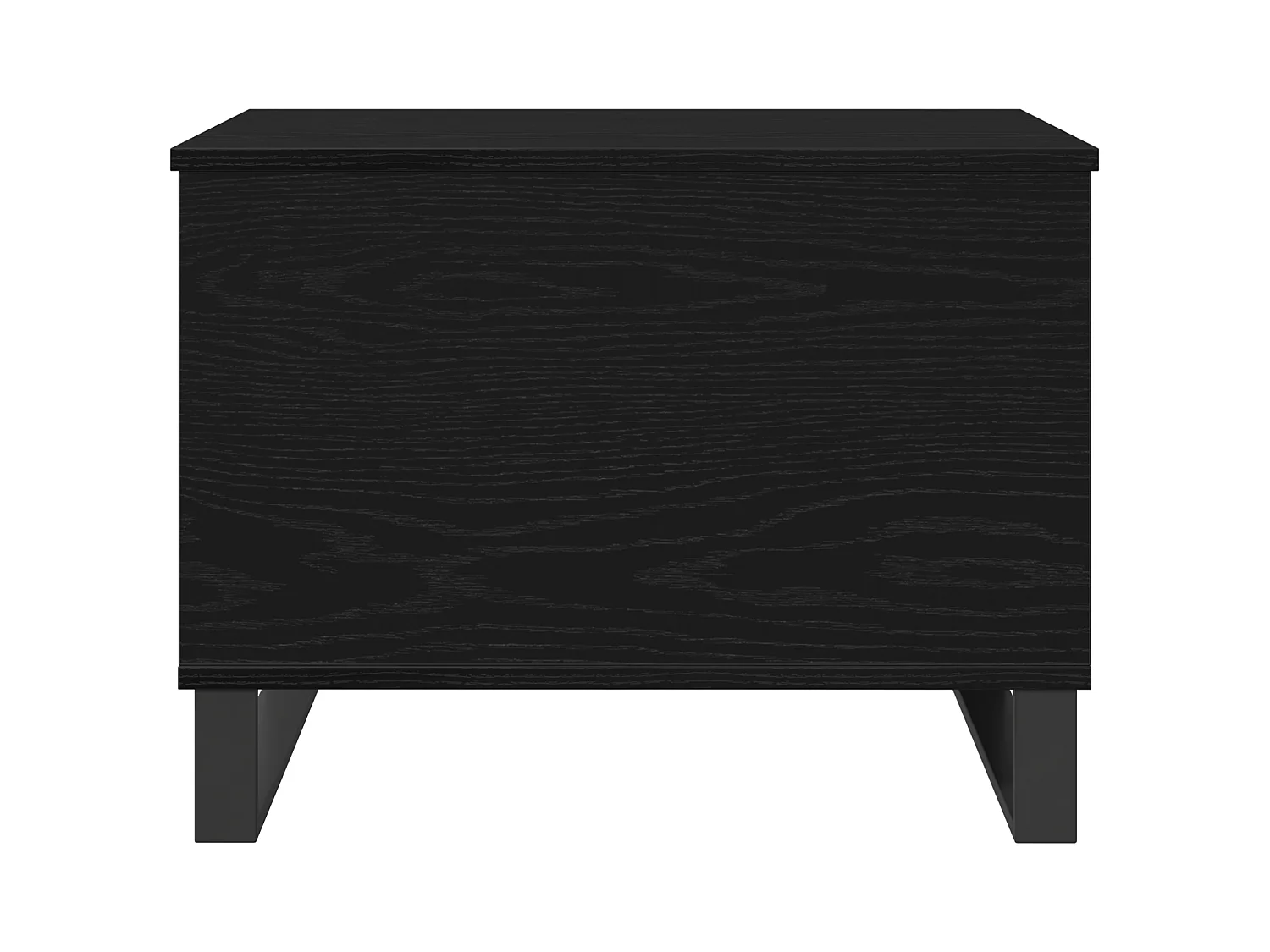 Table Basse Avec Plateau Relevable Noir Chêne 60x44,5x45 cm Bois d'ingénierie