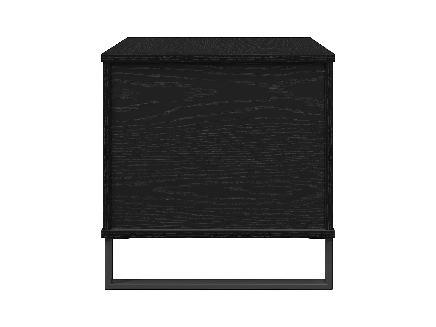 Table Basse Avec Plateau Relevable Noir Chêne 60x44,5x45 cm Bois d'ingénierie