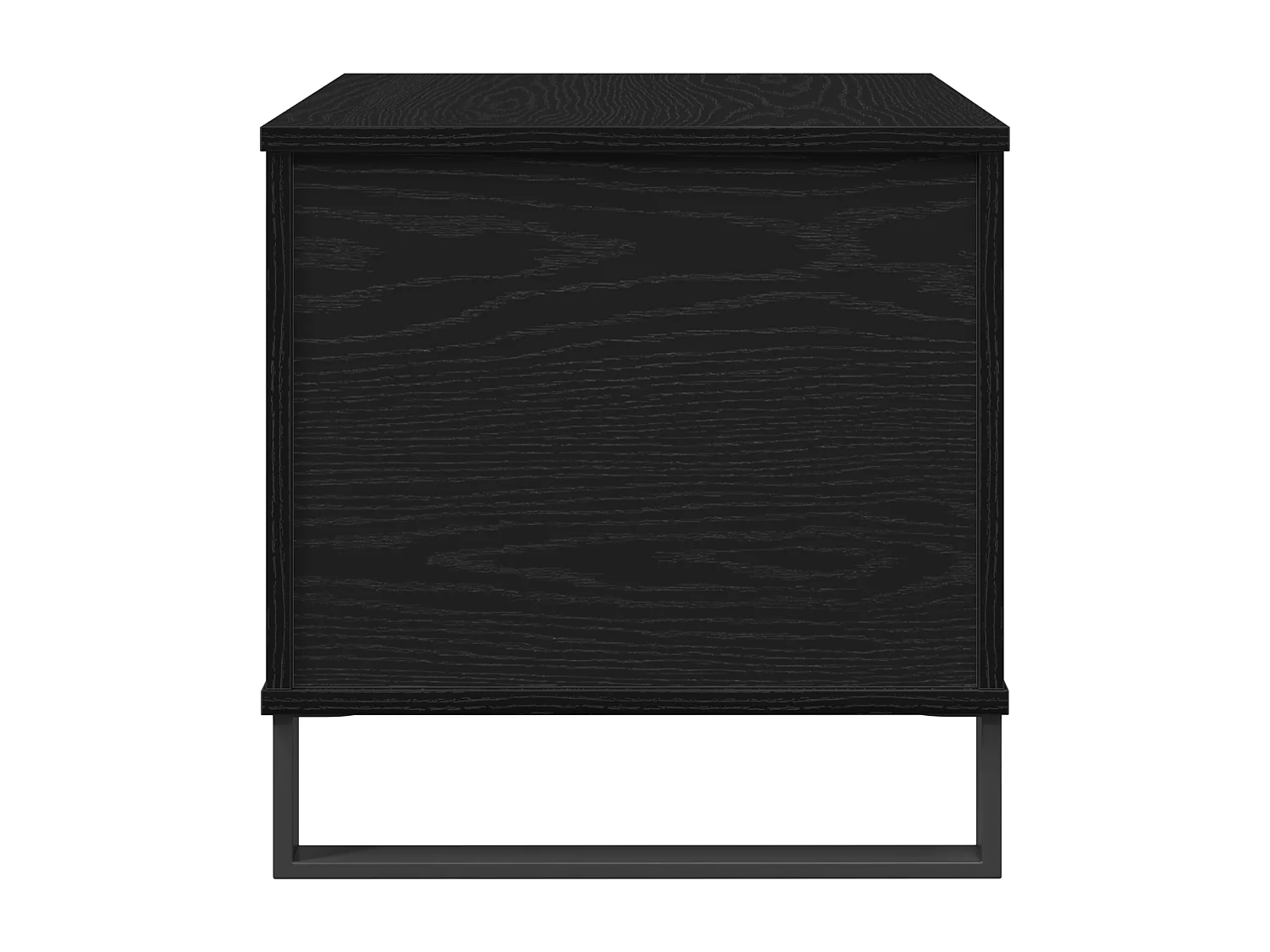 Table Basse Avec Plateau Relevable Noir Chêne 60x44,5x45 cm Bois d'ingénierie