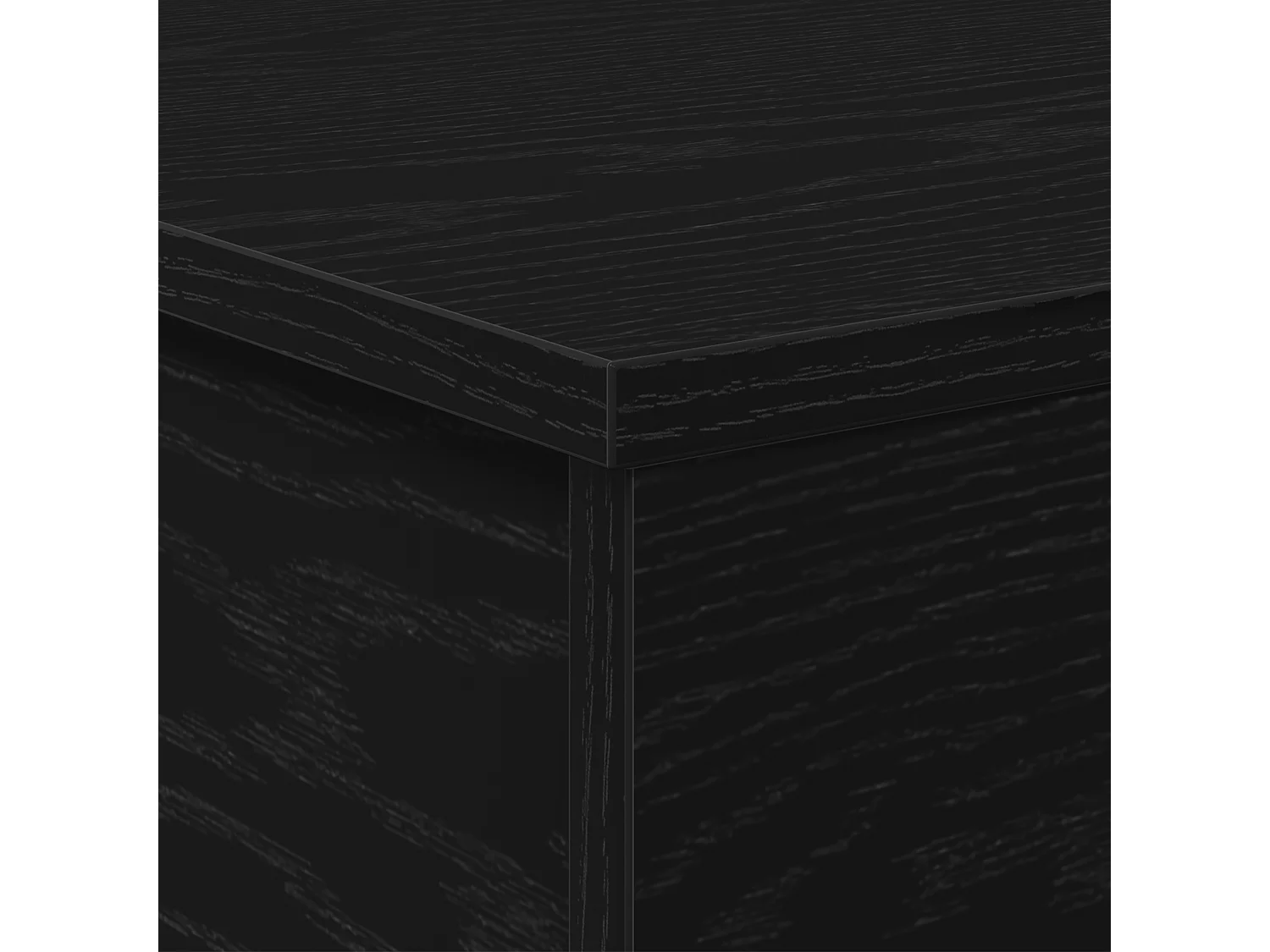 Table Basse Avec Plateau Relevable Noir Chêne 60x44,5x45 cm Bois d'ingénierie