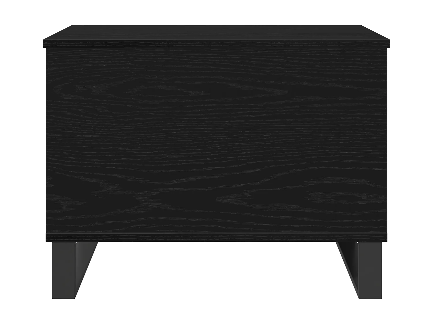 Table Basse Avec Plateau Relevable Noir Chêne 60x44,5x45 cm Bois d'ingénierie