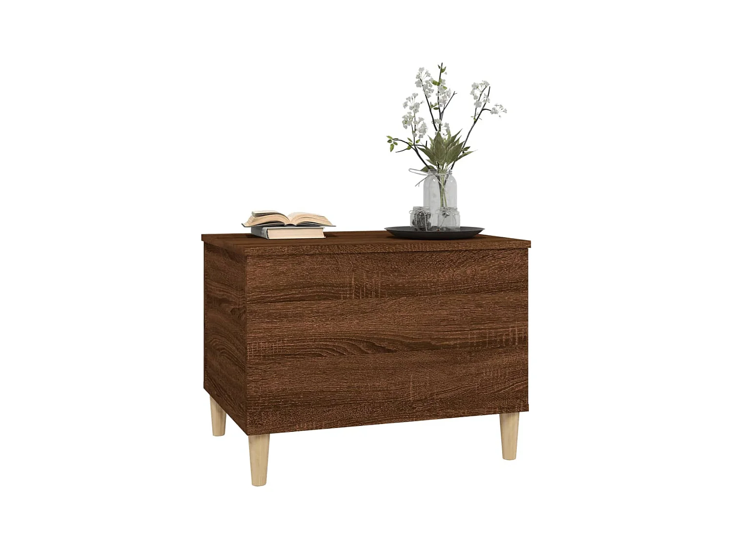 Table basse Chêne marron 60x44,5x45 cm Bois d'ingénierie