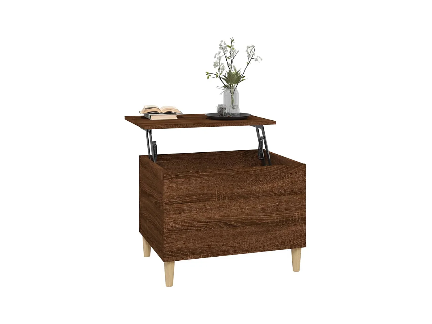 Table basse Chêne marron 60x44,5x45 cm Bois d'ingénierie