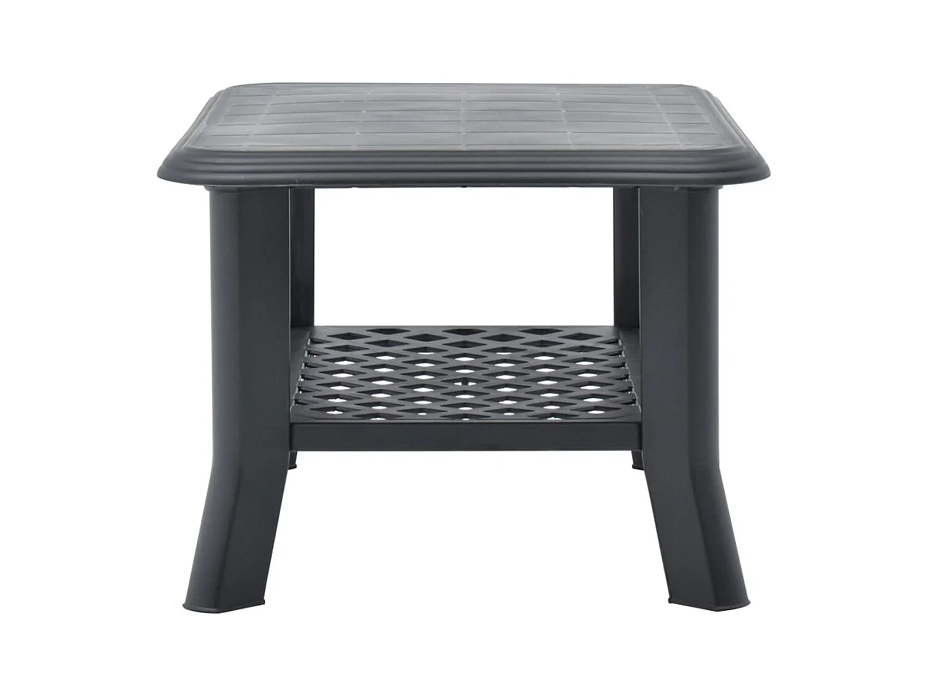 Tavolino antracite 90x60x46 cm Plastica