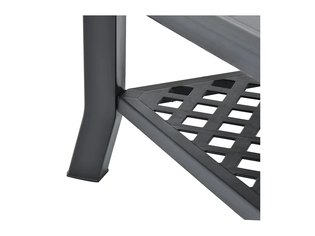 Tavolino antracite 90x60x46 cm Plastica