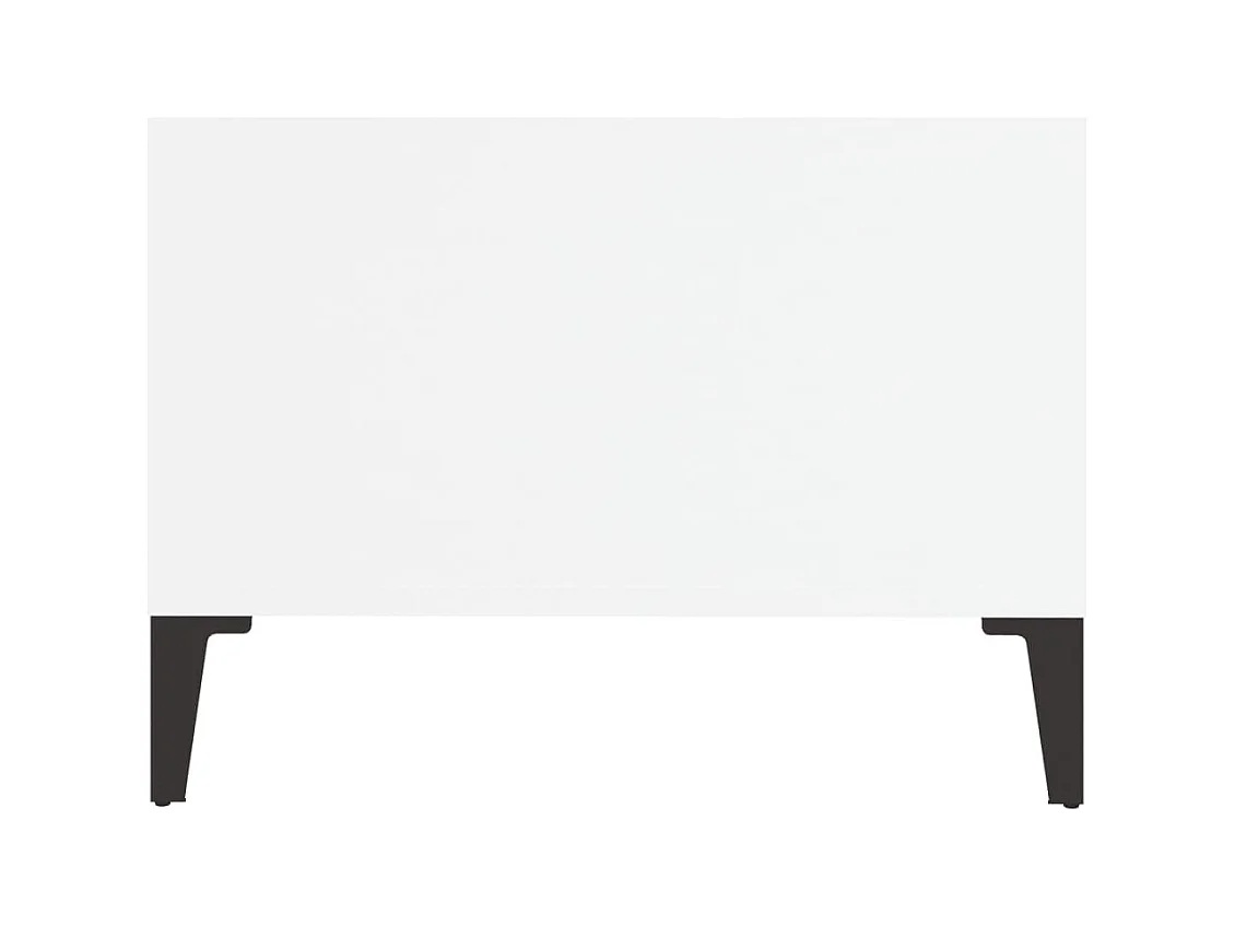 Table basse Blanc 90x50x36,5 cm Bois d'ingénierie