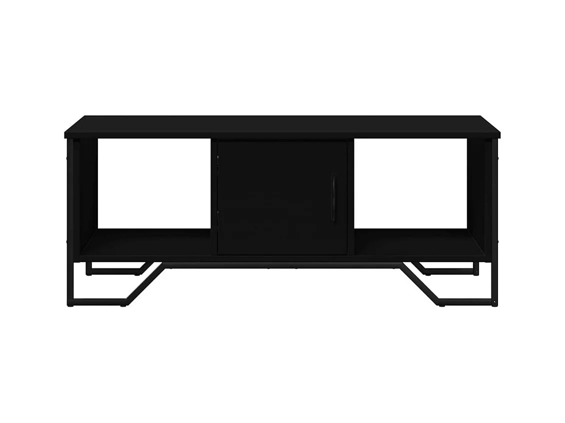 Table basse noir 100x51x40 cm bois d'ingénierie