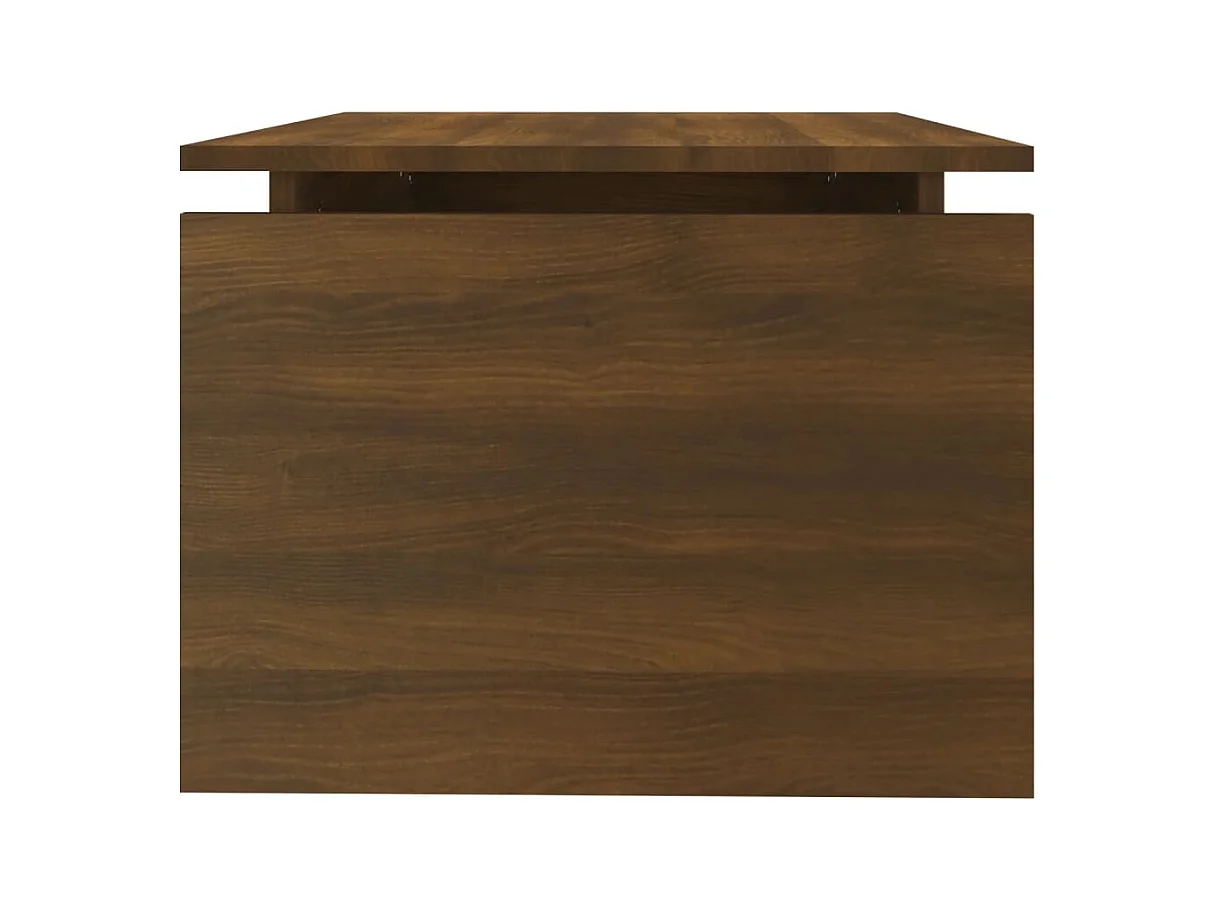Table basse Chêne marron 68x50x38 cm Bois d'ingénierie