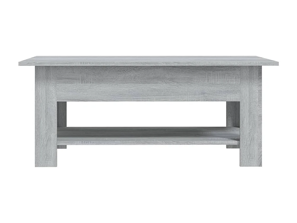 Table basse sonoma gris 102x55x42 cm bois d'ingénierie