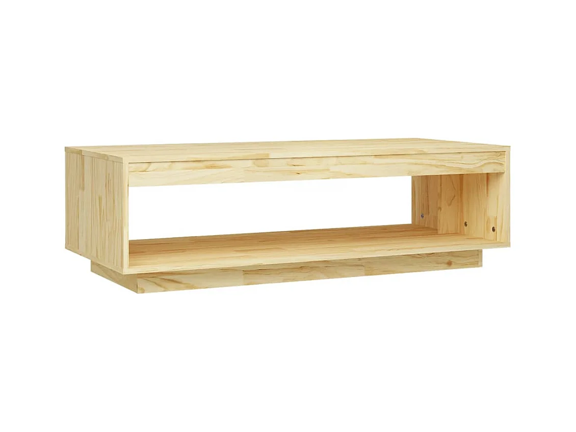 Table basse 110x50x33,5 cm bois de pin massif