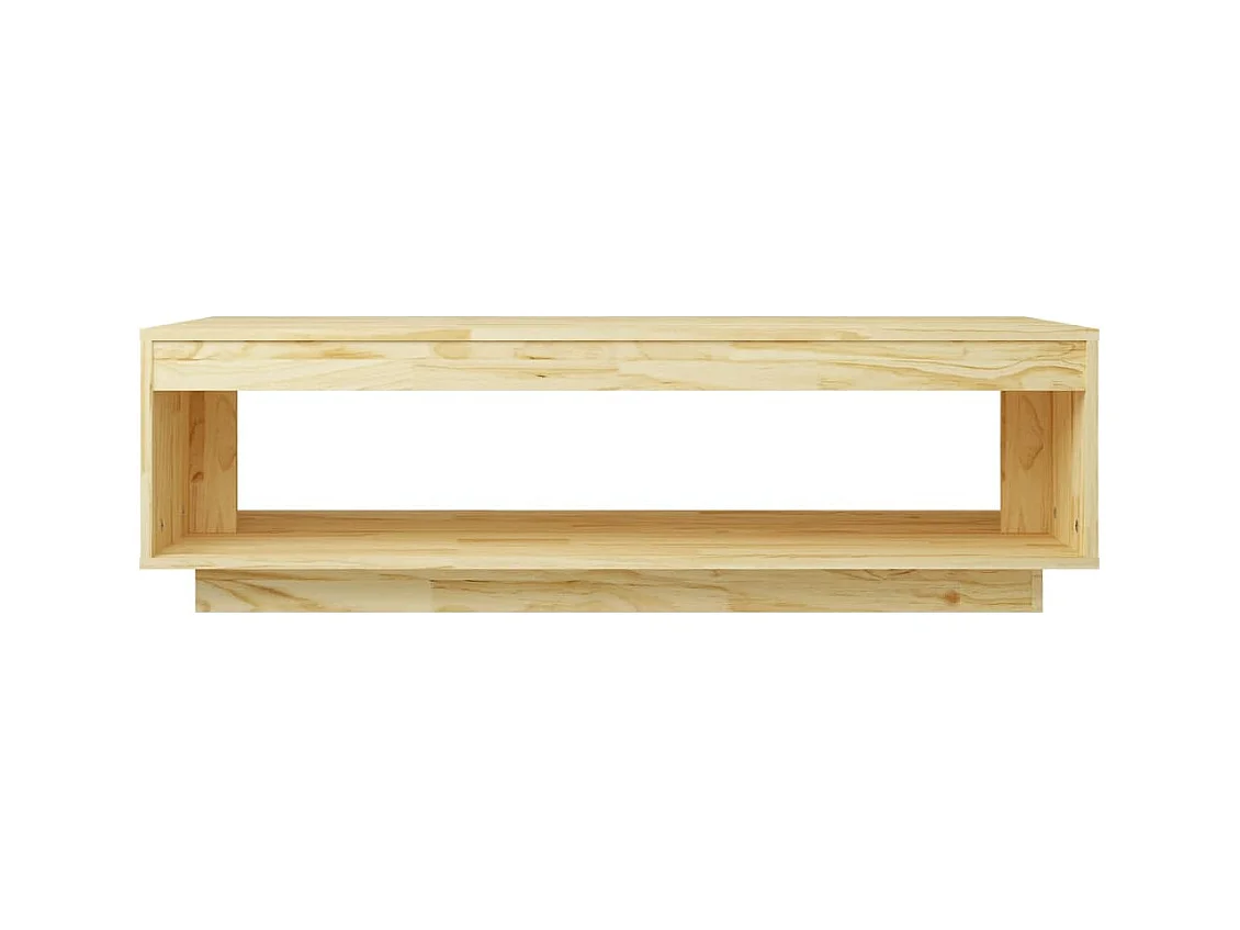 Table basse 110x50x33,5 cm bois de pin massif