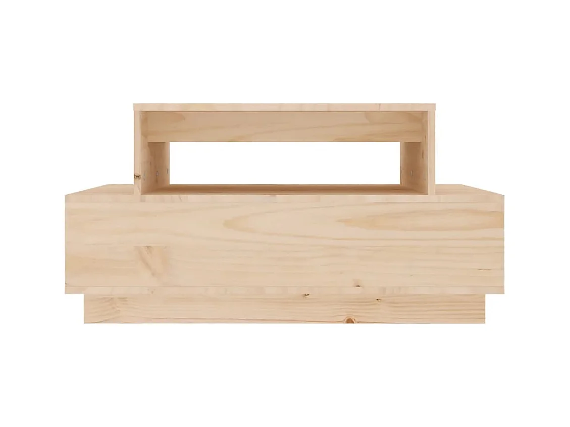 Table basse 80x55x40,5 cm Bois massif de pin
