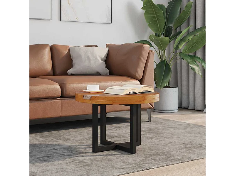 Table basse Teck Résine 60 cm