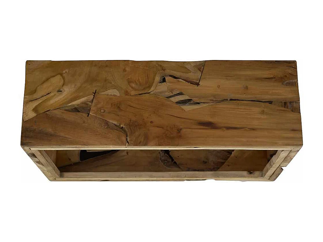 Table basse 90x50x30 cm Teck véritable Marron