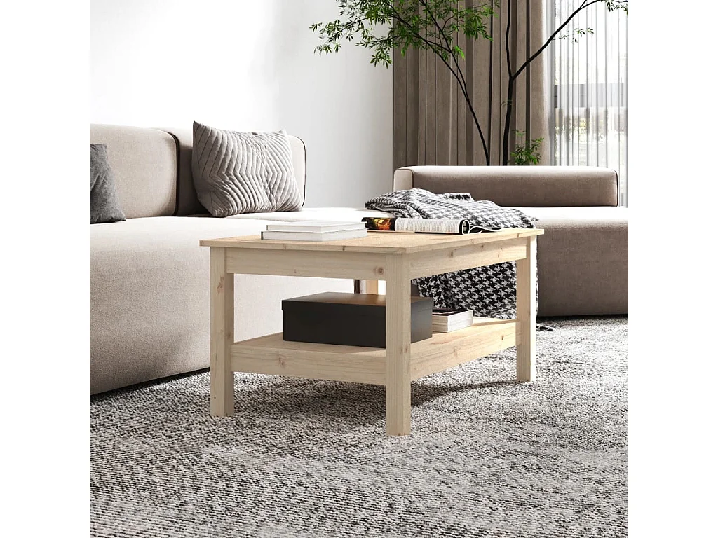 Salontafel 80x50x40 cm Massief grenenhout