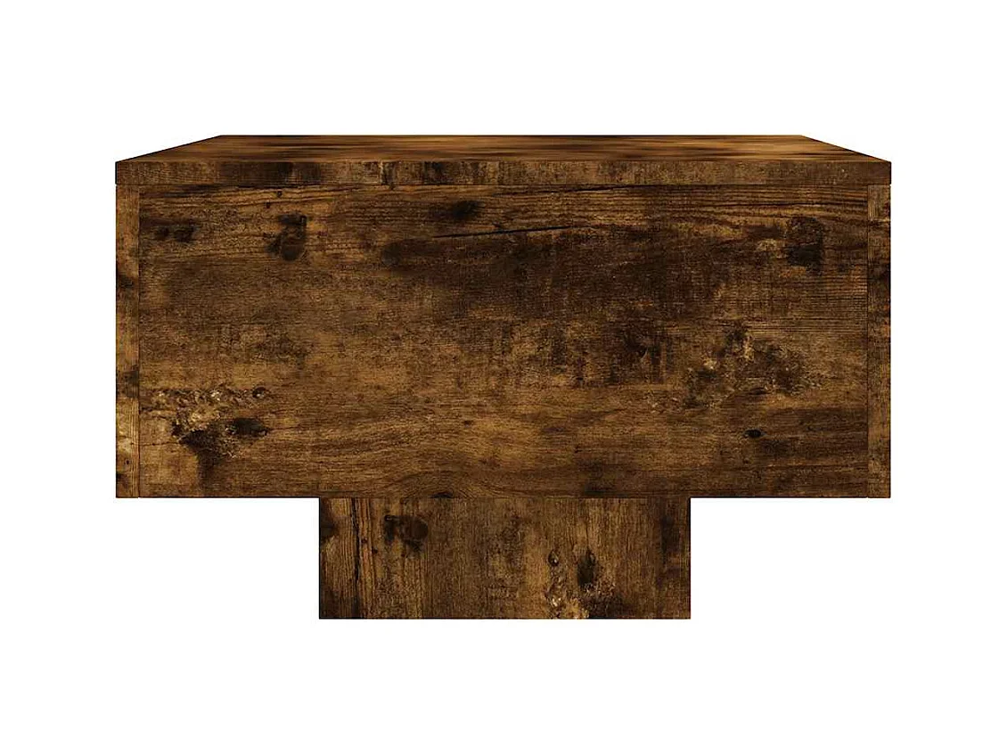 Mesa de centro de roble ahumado 100x49,5x31 cm madera de ingeniería