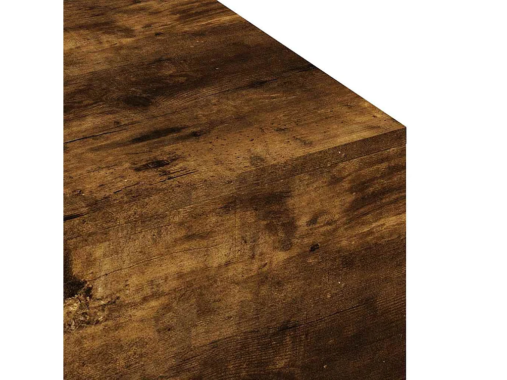 Gerookte eiken salontafel 100x49,5x31 cm bewerkt hout