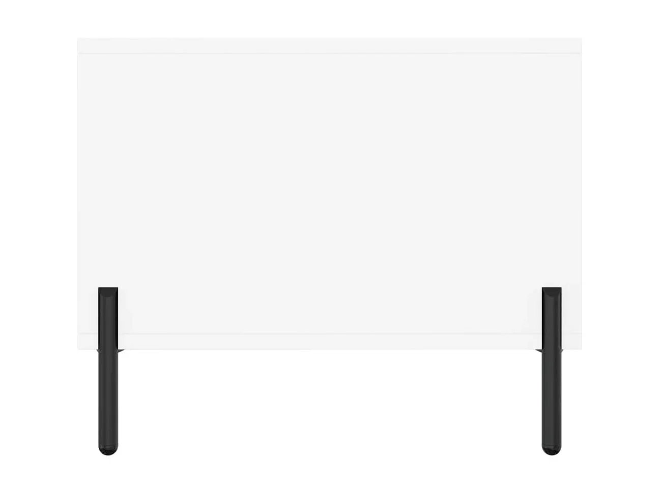 Tavolino bianco 90x50x40 cm in legno ingegnerizzato