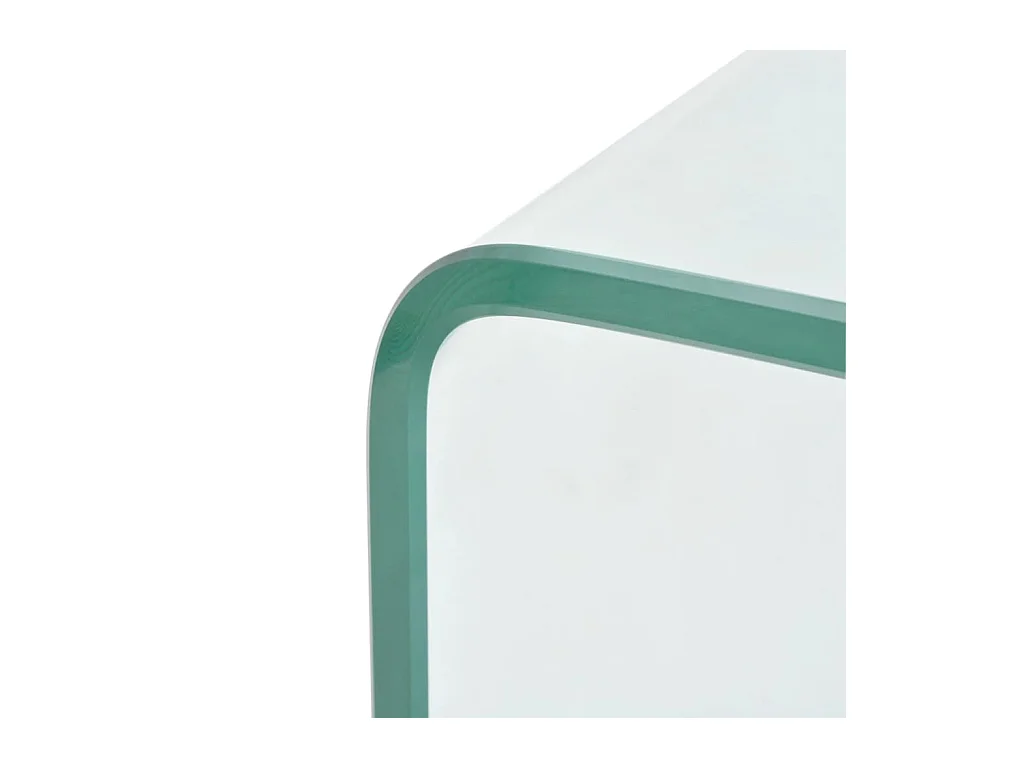 Tavolino 98x45x30 cm Vetro temperato Trasparente