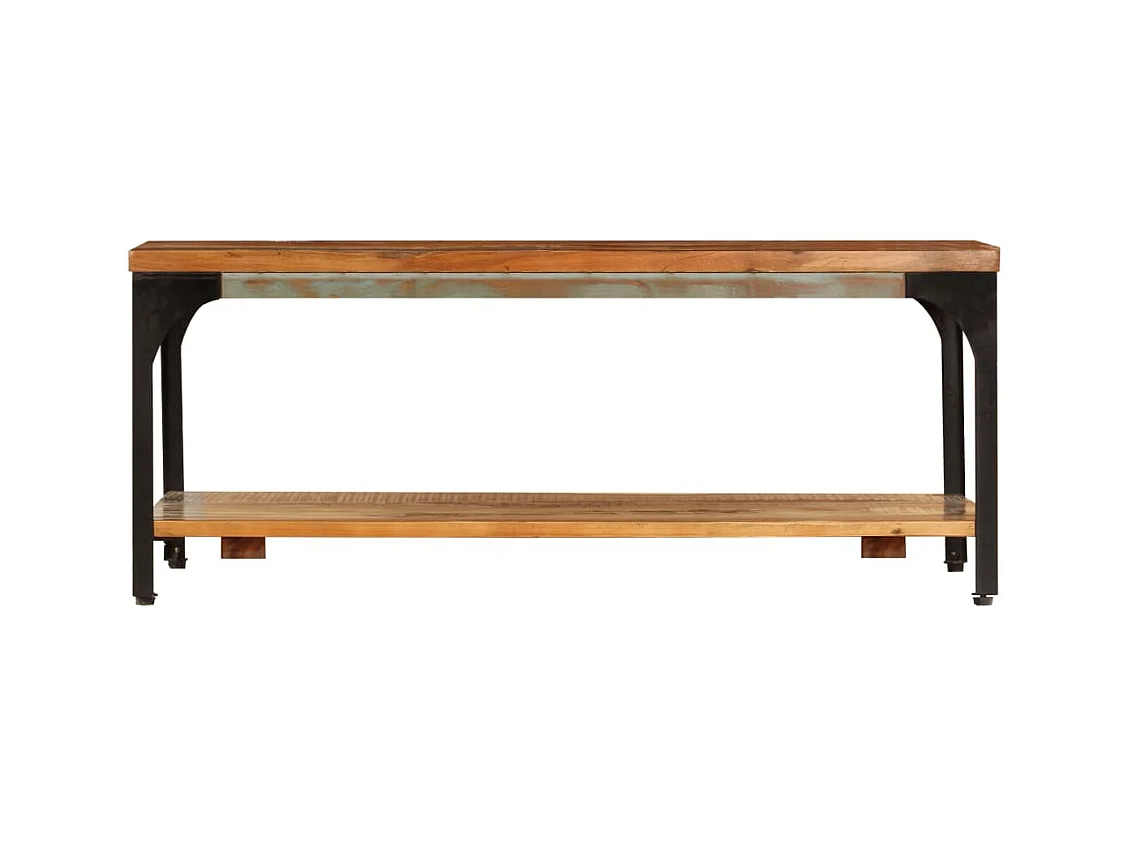 Table basse et étagère 100x60x35 cm Bois de récupération solide