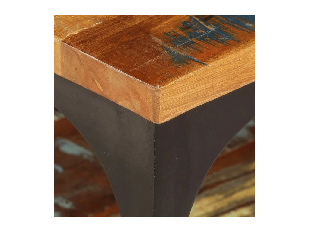 Table basse et étagère 100x60x35 cm Bois de récupération solide