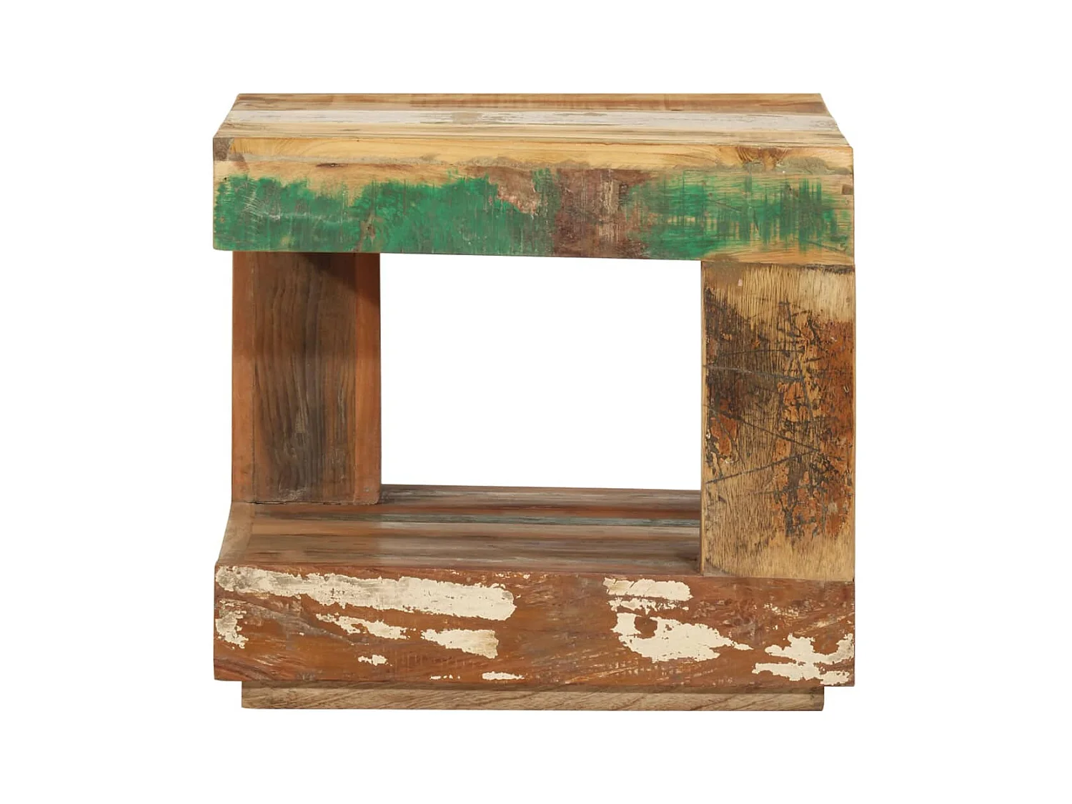 Table basse 45x45x40 cm Bois de récupération massif