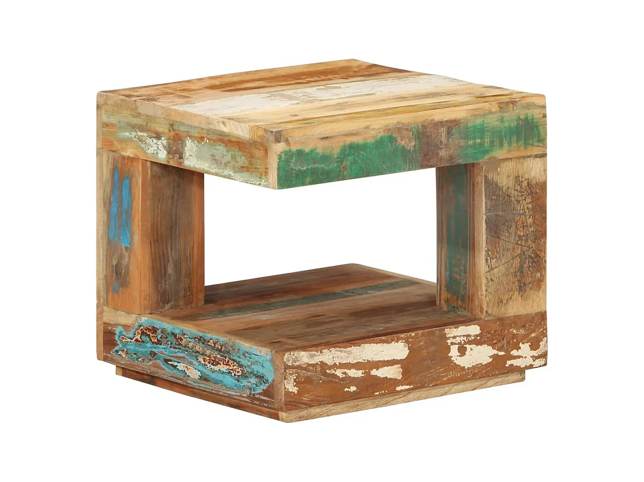 Table basse 45x45x40 cm Bois de récupération massif