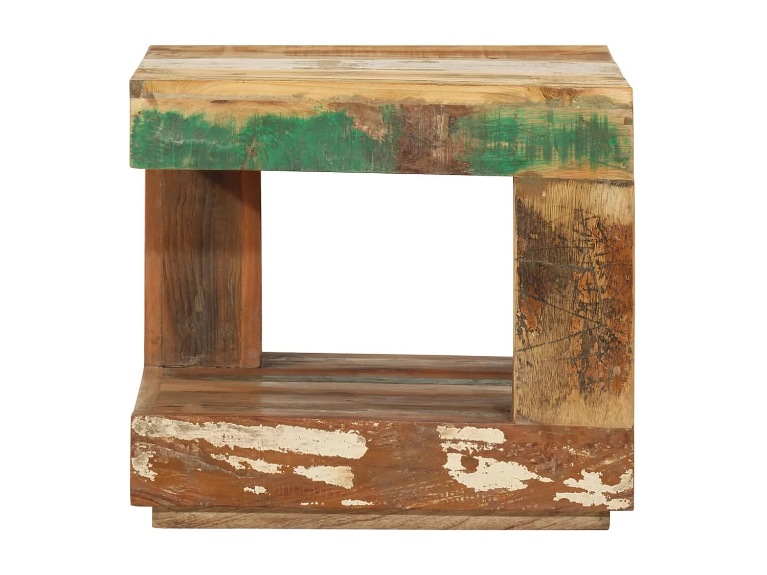 Table basse 45x45x40 cm Bois de récupération massif