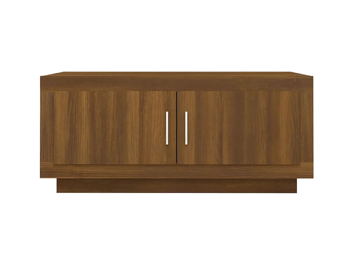 Table basse Chêne marron 102x50x45 cm Bois d'ingénierie