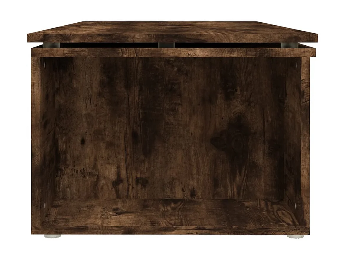 Table basse Chêne fumé 150x50x35 cm Bois d'ingénierie