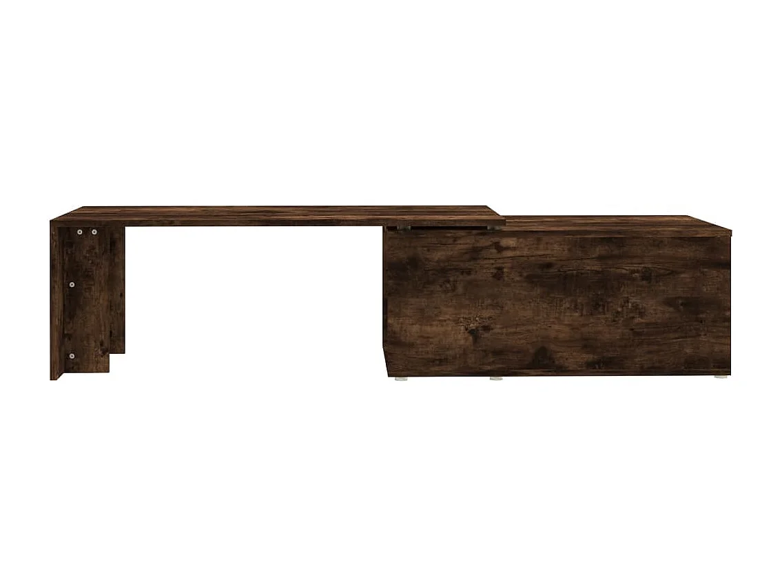 Table basse Chêne fumé 150x50x35 cm Bois d'ingénierie