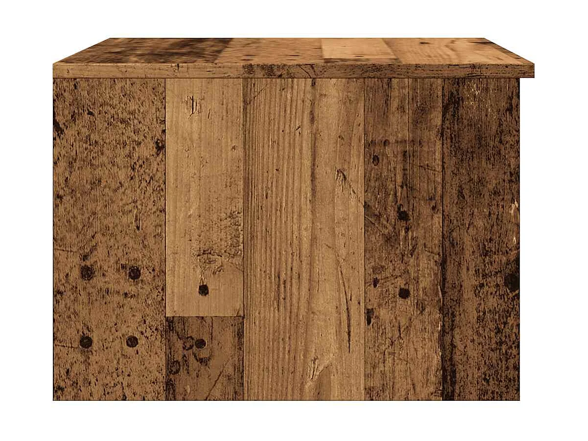 Table basse vieux bois 50x50x36 cm bois d'ingénierie