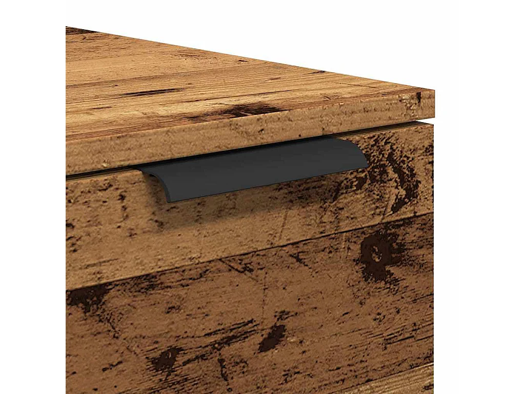 Table basse vieux bois 50x50x36 cm bois d'ingénierie