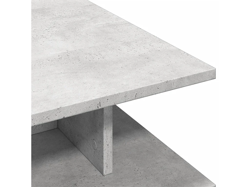 Mesa de centro gris hormigón 102x55x35 cm madera de ingeniería