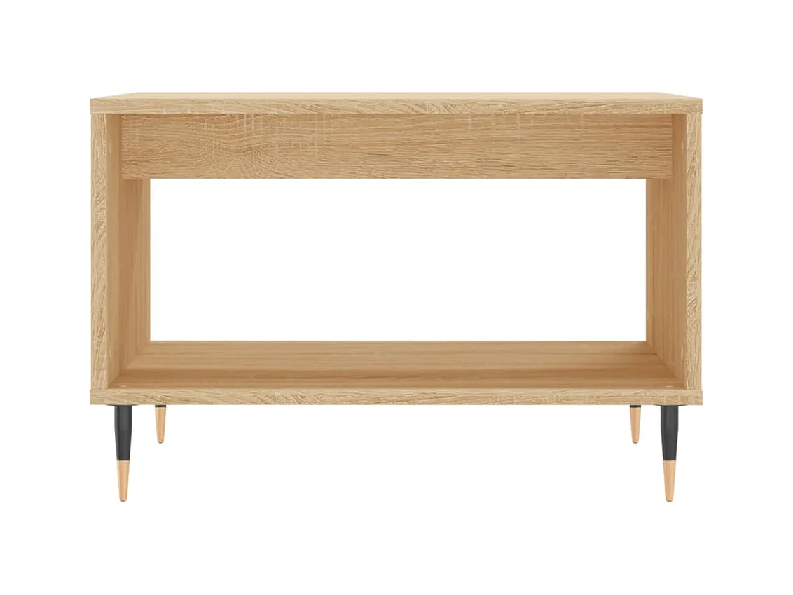 Table basse chêne sonoma 60x50x40 cm bois d'ingénierie