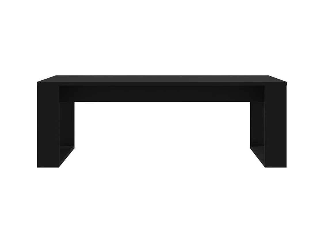 Table basse noir 102x50x35 cm bois d'ingénierie