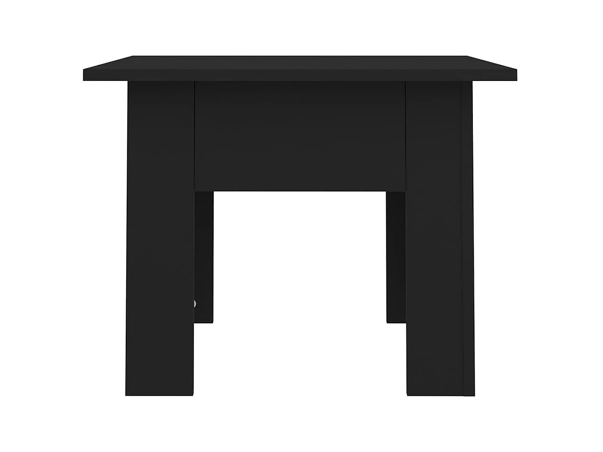 Table basse noir 55x55x42 cm bois d'ingénierie