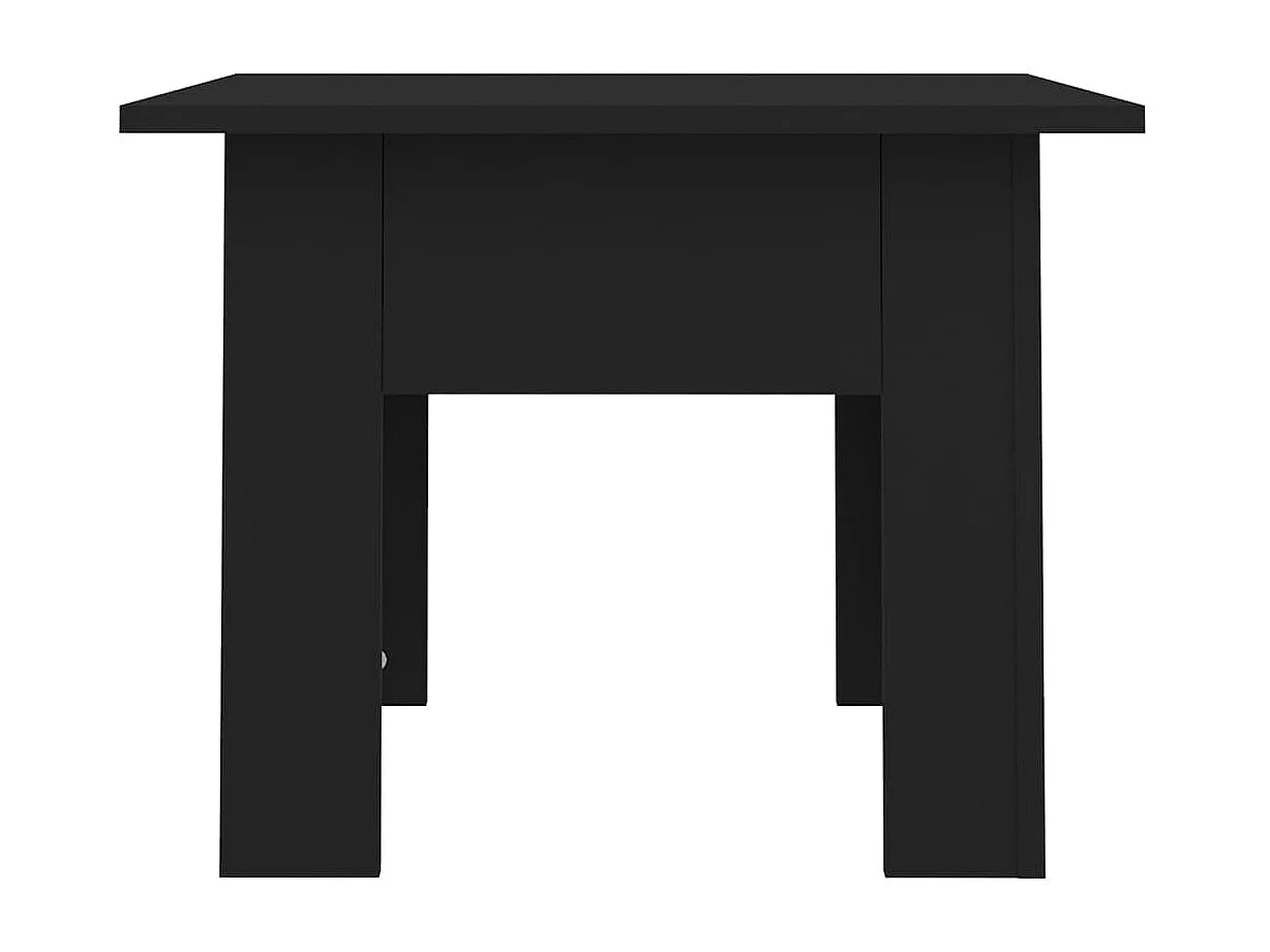 Table basse noir 55x55x42 cm bois d'ingénierie