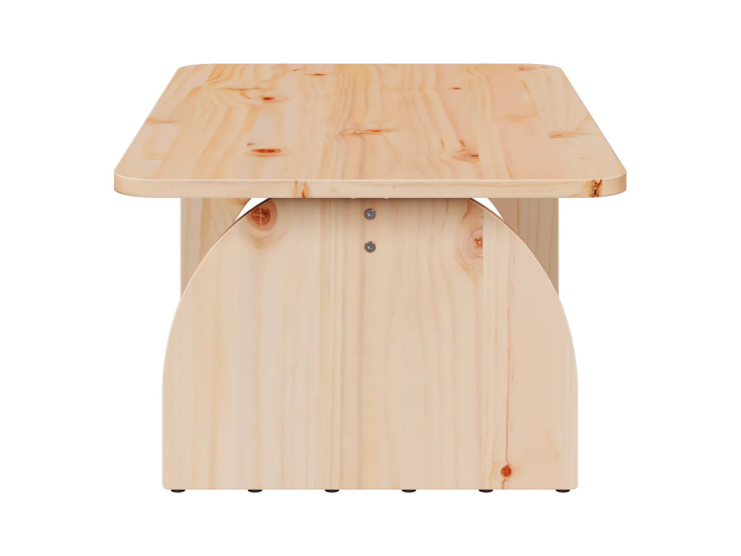Table basse Naturel 80 x 50 x 31 cm Bois de pin massif